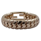 Fendi Bucket Ring FF Logo Accessory Gold Plated — view 3