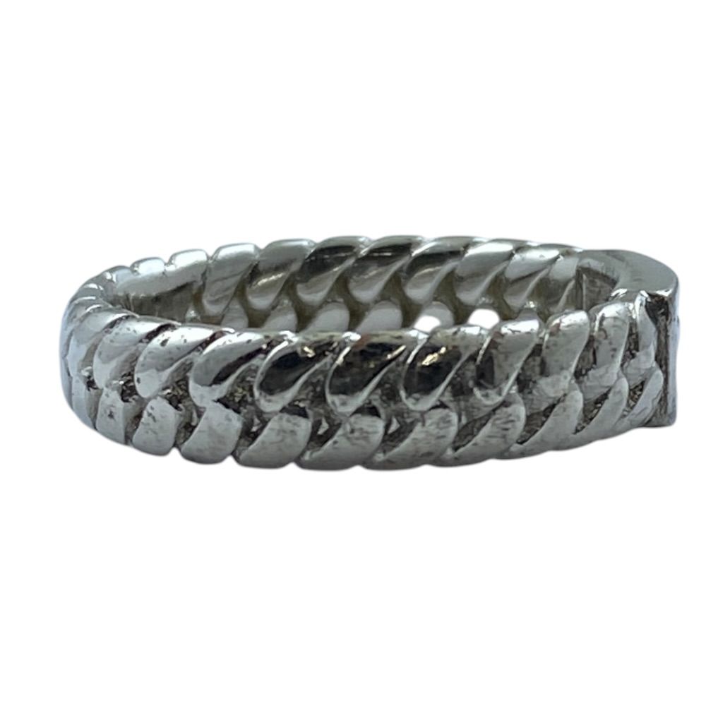 Fendi Bucket Ring FF Logo Accessory Silver — view 4