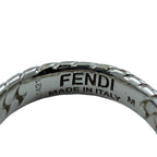 Fendi Bucket Ring FF Logo Accessory Silver — view 6