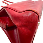 Prada Madras Cerniella Doctor's Leather Red Silver Lightweight Capacity — view 3