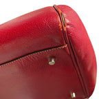 Prada Madras Cerniella Doctor's Leather Red Silver Lightweight Capacity — view 4