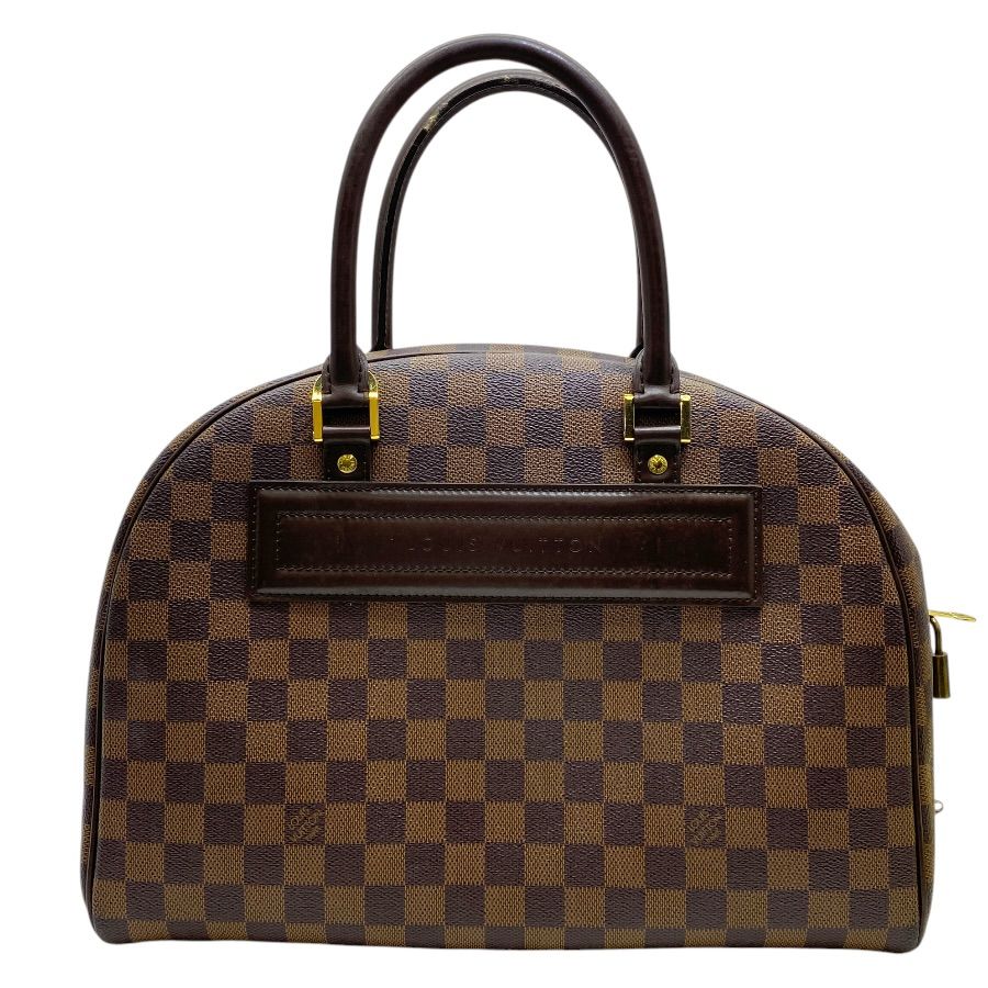 Louis Vuitton Damier Nolita Boston Bag Leather Brown Lightweight Capacity — view 2