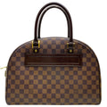 Louis Vuitton Damier Nolita Boston Bag Leather Brown Lightweight Capacity
