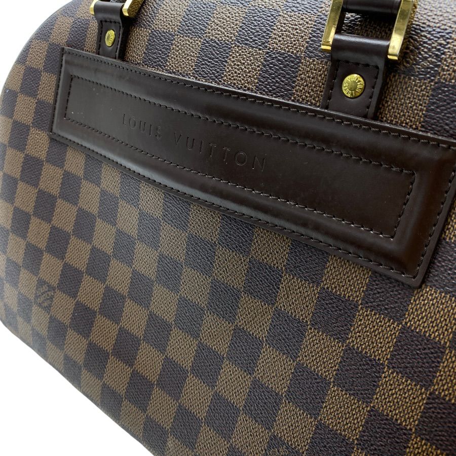 Louis Vuitton Damier Nolita Boston Bag Leather Brown Lightweight Capacity — view 4