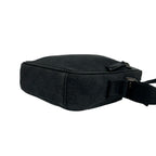 Gucci GG Pattern Canvas Log Leather Mini Shoulder Bag Pochette Crossbody Black — view 8