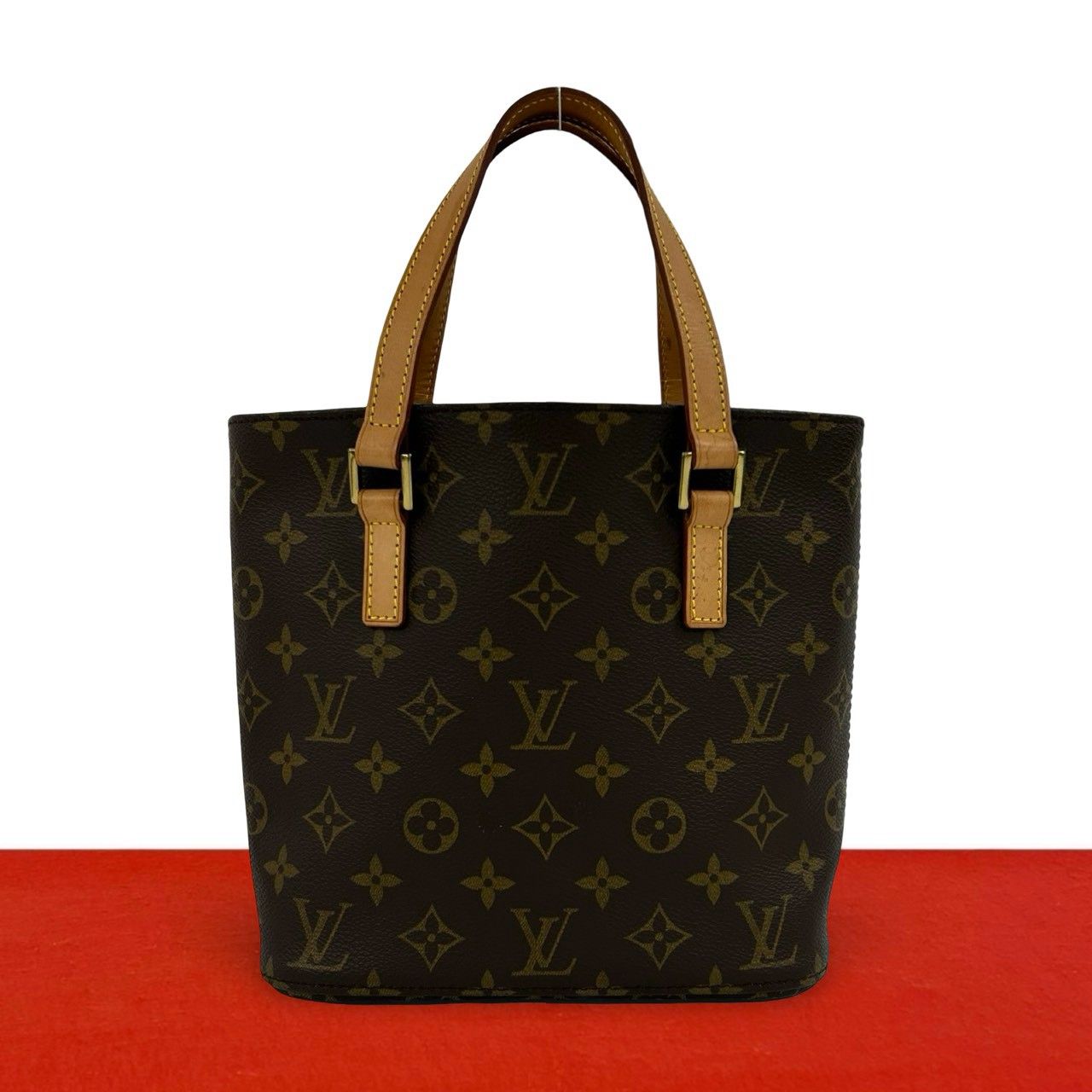 Louis Vuitton Vavin PM Monogram Leather Handbag Mini Tote Brown
