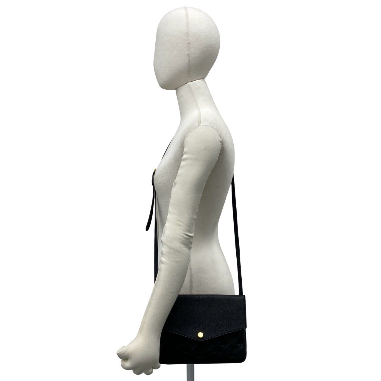 Louis Vuitton Monogram Empreinte Leather Shoulder Bag Black — view 2