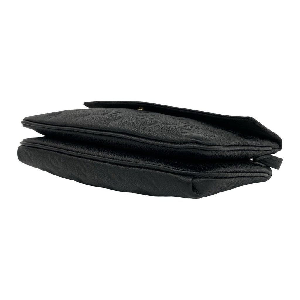Louis Vuitton Monogram Empreinte Leather Shoulder Bag Black — view 8