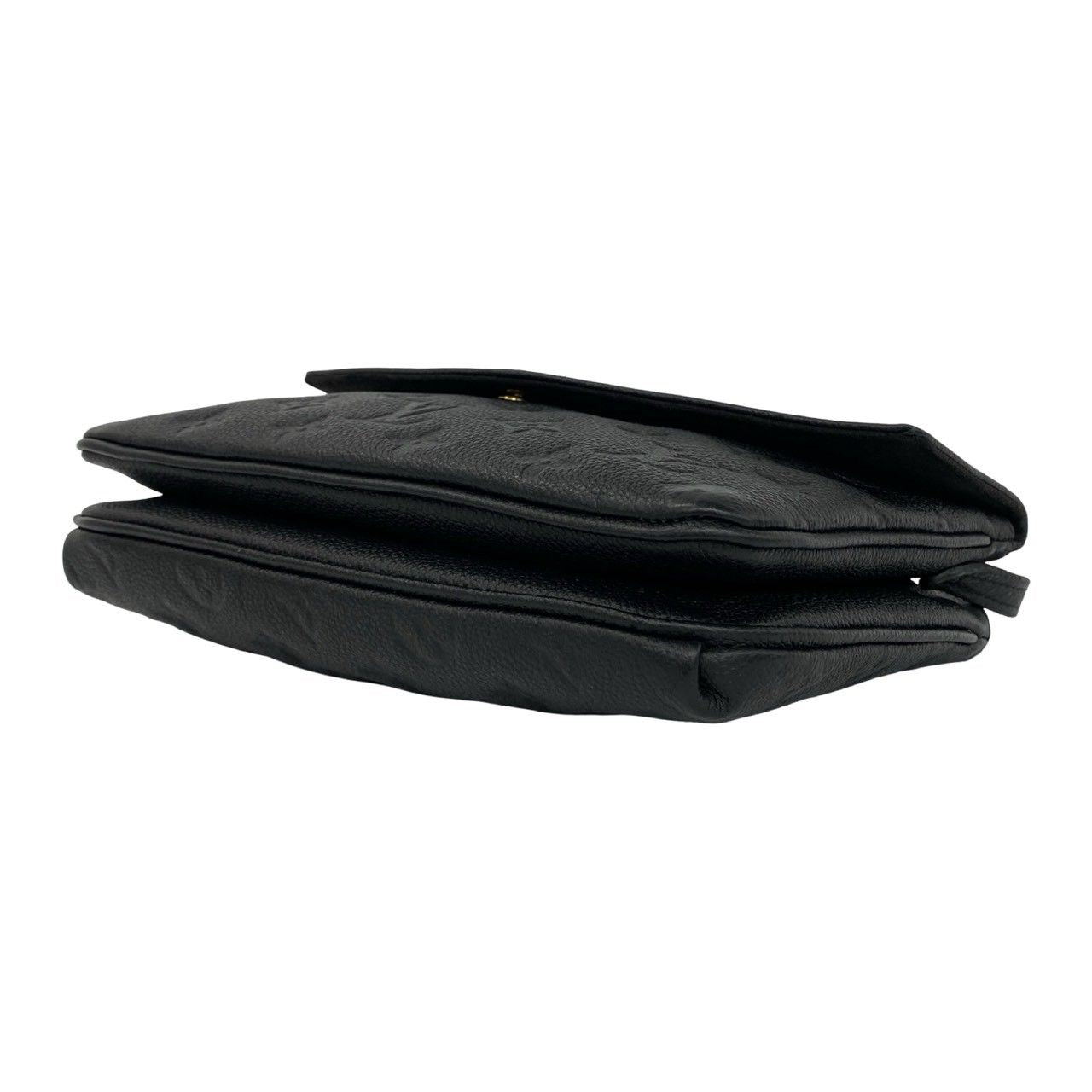 Louis Vuitton Monogram Empreinte Leather Shoulder Bag Black — view 8