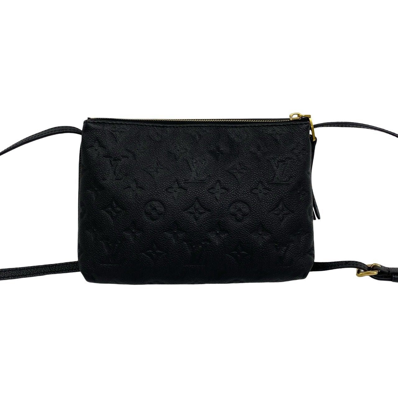 Louis Vuitton Monogram Empreinte Leather Shoulder Bag Black — view 3