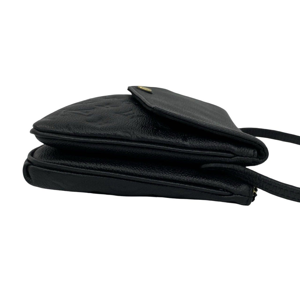 Louis Vuitton Monogram Empreinte Leather Shoulder Bag Black — view 6