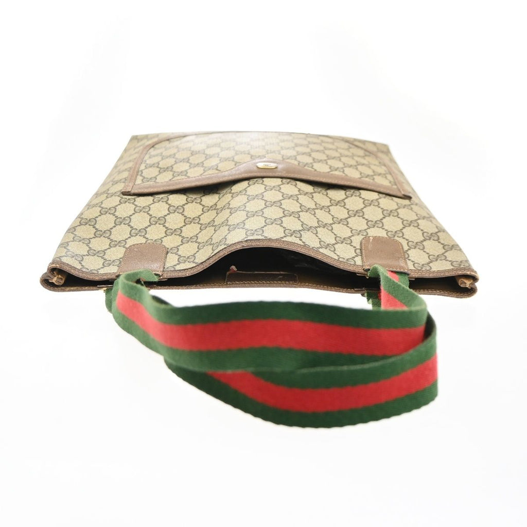 Gucci Sherry Tote Shoulder Bag Brown Leather — view 6