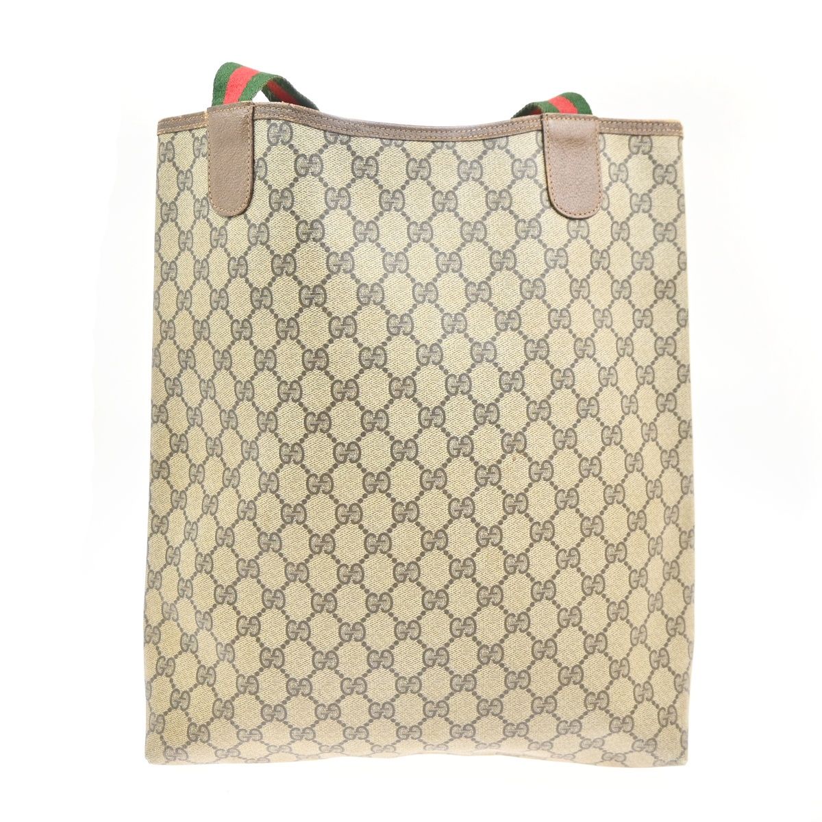 Gucci Sherry Tote Shoulder Bag Brown Leather — view 4