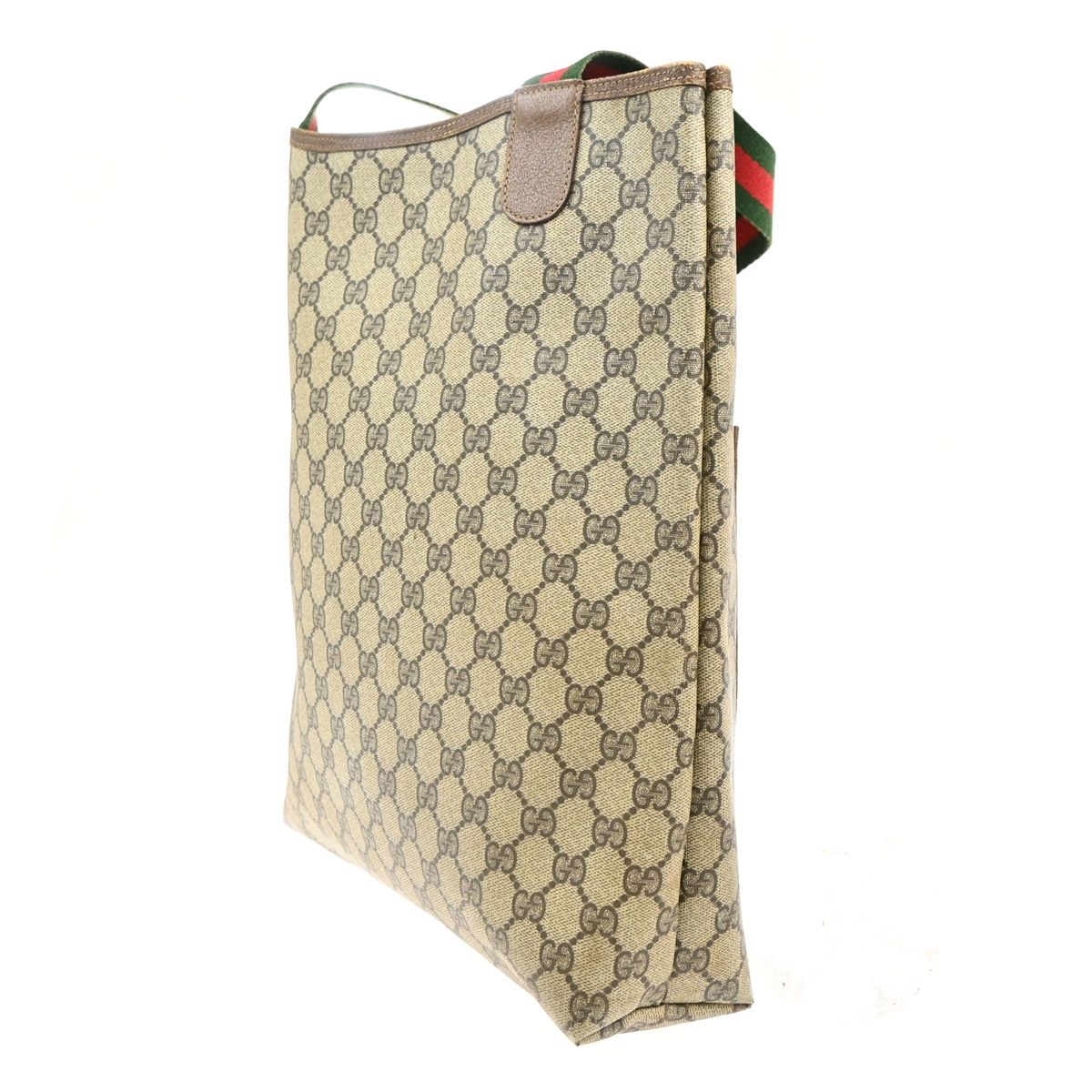 Gucci Sherry Tote Shoulder Bag Brown Leather — view 3