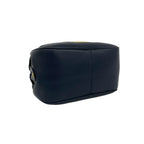Dior Vintage CD Logo Leather Handbag Mini Tote Navy — view 7