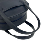 Dior Vintage CD Logo Leather Handbag Mini Tote Navy — view 4
