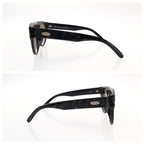 Dior Vintage Black Gold Acetate 80 Sunglasses Frame Eyewear — view 4