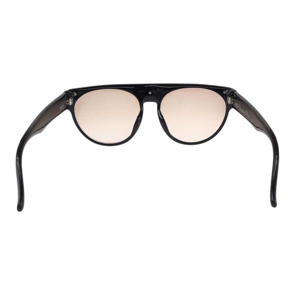 Dior Vintage Black Gold Acetate 80 Sunglasses Frame Eyewear — view 3