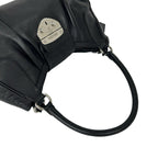 Prada Log Leather Tote Shoulder Bag Black with Key — view 4