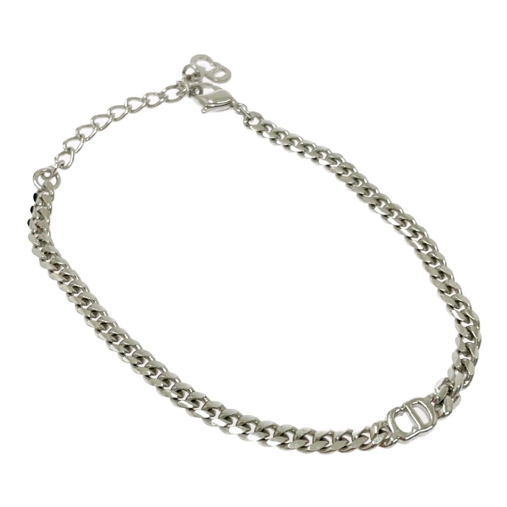 Dior Metal CD Logo Silver Bracelet — view 2