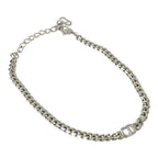 Dior Metal CD Logo Silver Bracelet — view 2