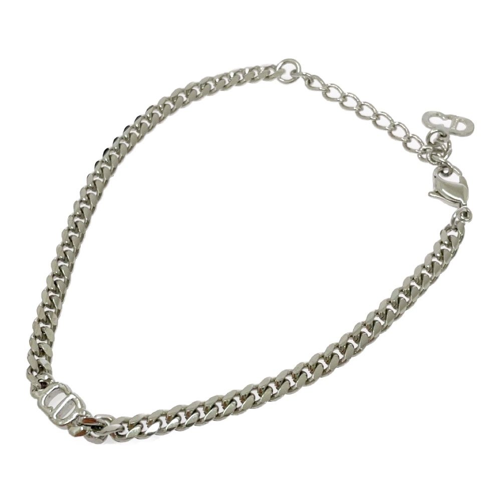 Dior Metal CD Logo Silver Bracelet