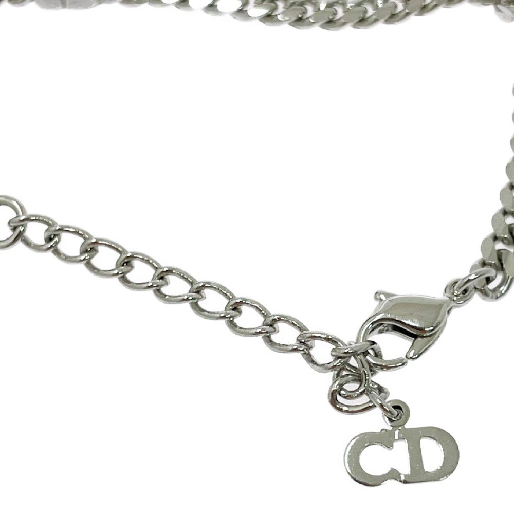 Dior Metal CD Logo Silver Bracelet — view 5