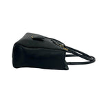 Prada Logo Saffiano Leather 2-Way Shoulder Bag Mini Tote Black — view 6
