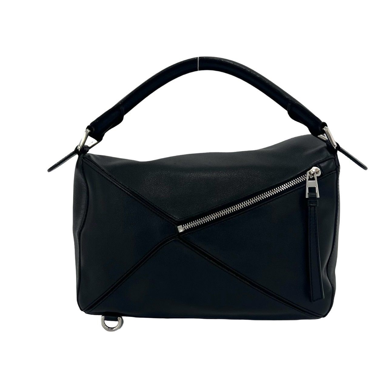 Loewe Puzzle Anagram Logo Leather 2-Way Shoulder Bag Black — view 3