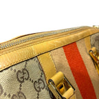 Gucci Shoulder Bag Canvas Leather — view 8