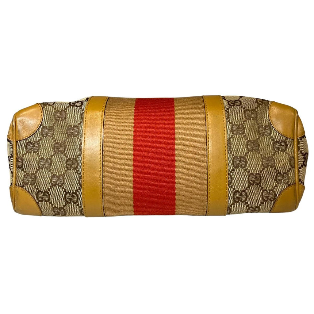 Gucci Shoulder Bag Canvas Leather — view 3