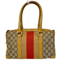 Gucci Shoulder Bag Canvas Leather