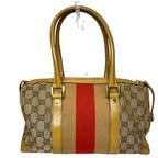 Gucci Shoulder Bag Canvas Leather — view 2