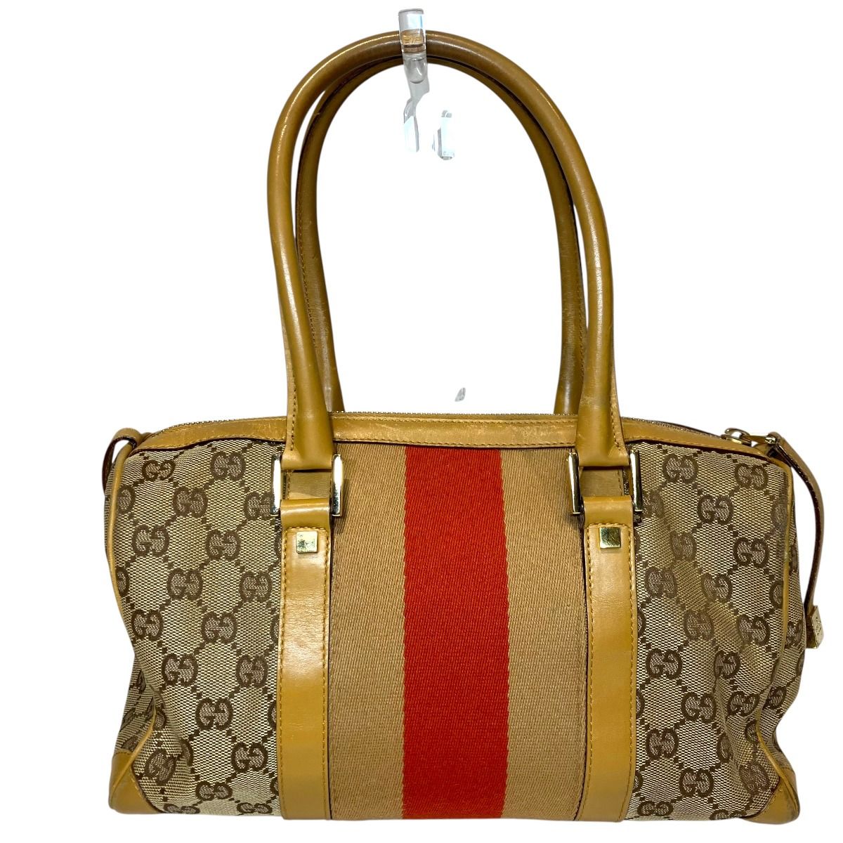 Gucci Shoulder Bag Canvas Leather — view 2