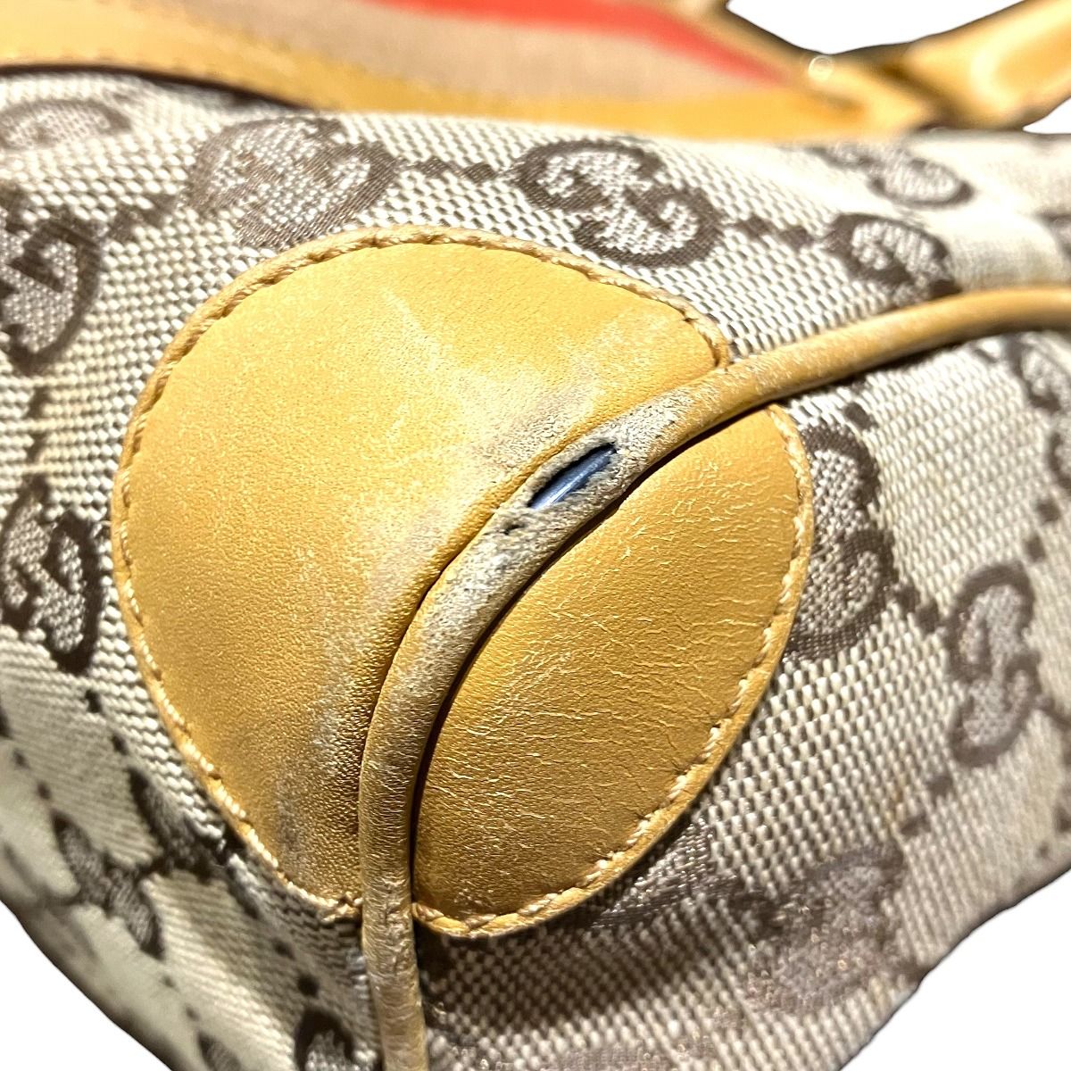 Gucci Shoulder Bag Canvas Leather — view 7