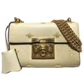 Gucci Padlock Bee Star Shoulder Bag Leather