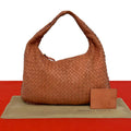Bottega Veneta Intrecciato Leather Shoulder Bag Brown