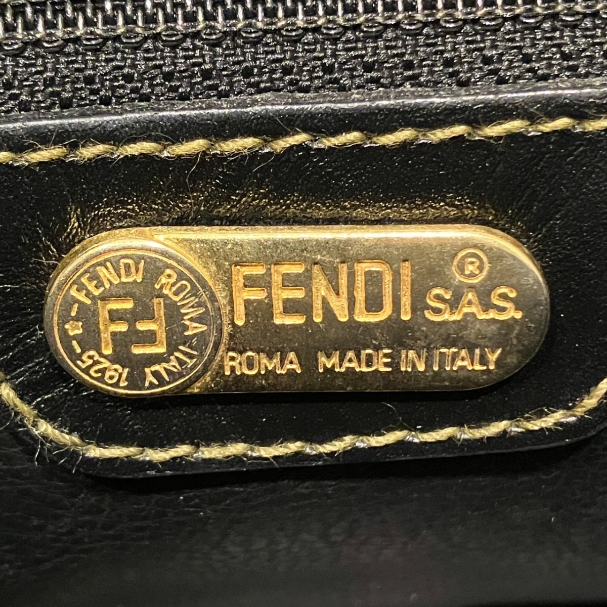 Fendi Zucchini Vintage Boston Bag Leather — view 5