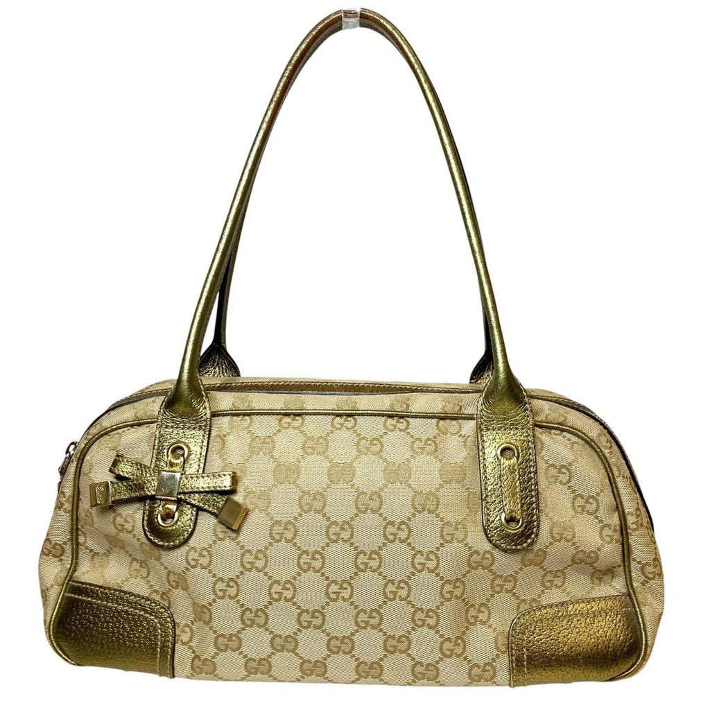Gucci Handbag Canvas Brown