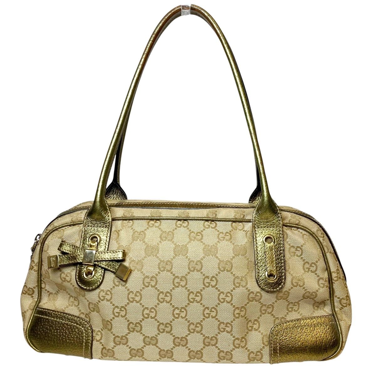 Gucci Handbag Canvas Brown