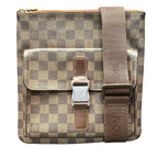 Louis Vuitton Pochette Melville Damier Ebene Shoulder Bag Canvas