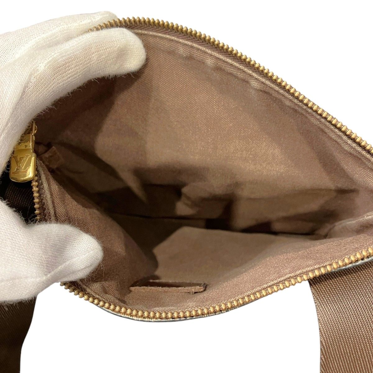 Louis Vuitton Pochette Melville Damier Ebene Shoulder Bag Canvas — view 6