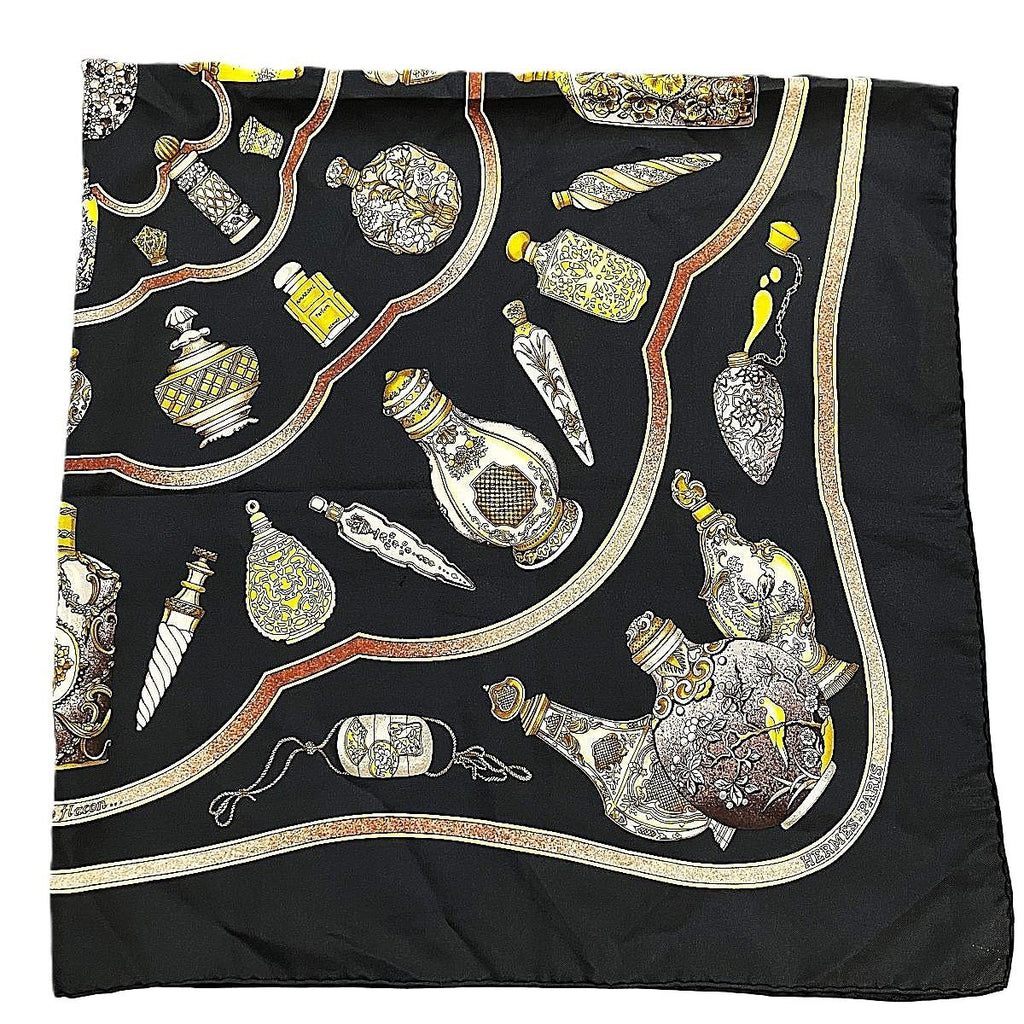 Hermes Qu Importe le Flacon Pourvu Qu 'on Ait L 'ivresse Carre 90 Scarf Silk — view 5