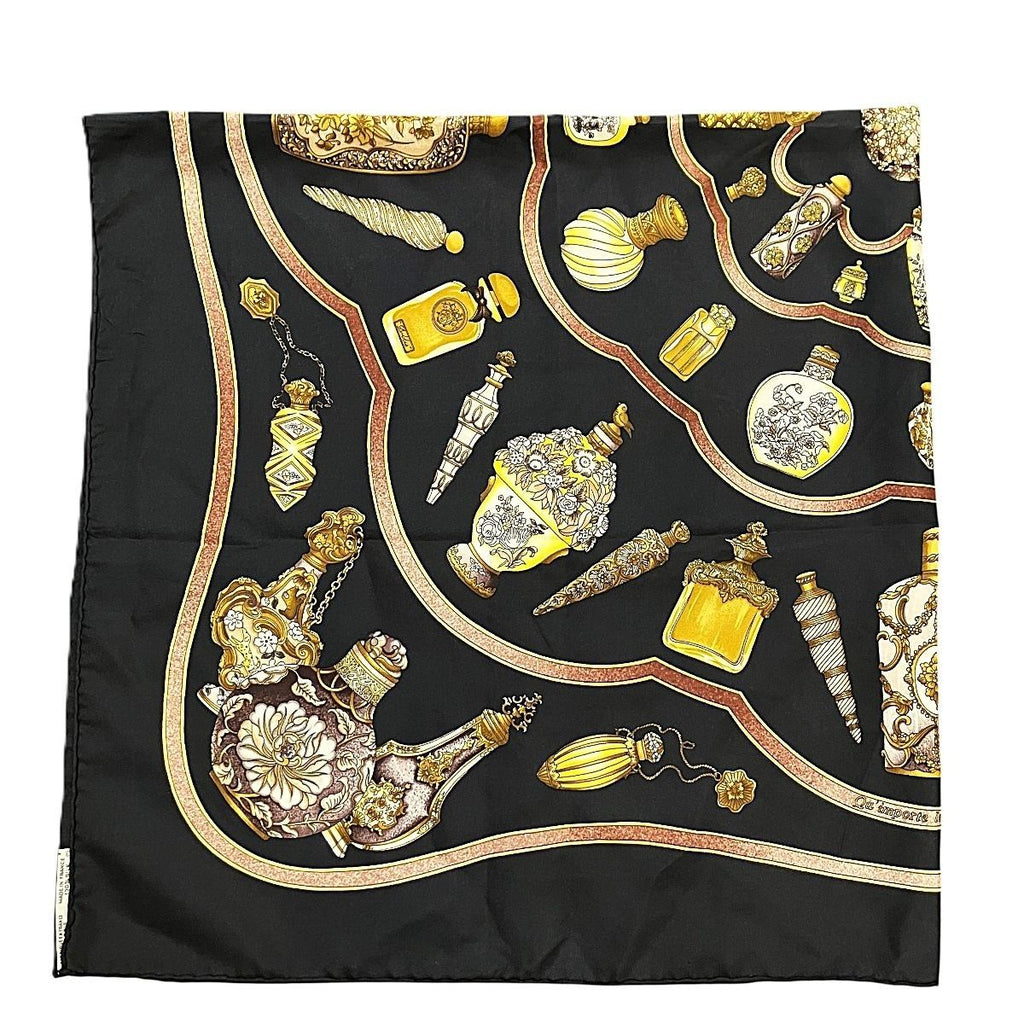 Hermes Qu Importe le Flacon Pourvu Qu 'on Ait L 'ivresse Carre 90 Scarf Silk — view 6