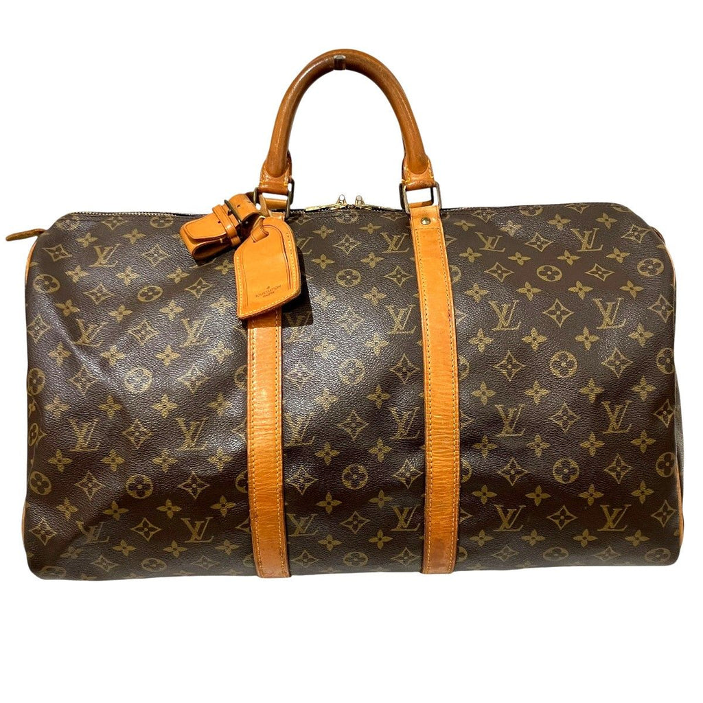 Louis Vuitton Keepall 50 Monogram Boston Bag Canvas