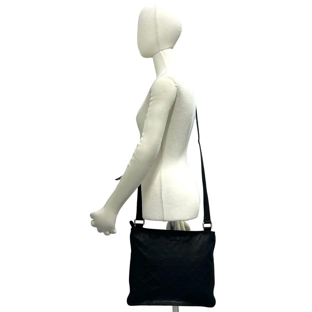 Gucci Guccissima GG All Over Pattern Log Leather Shoulder Bag Cross Crossbody — view 2