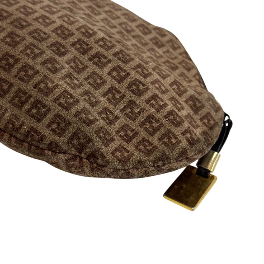 Fendi Zucca Clutch Second Vintage Logo All Over Pattern Zucchino Pouch — view 3