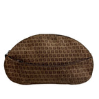 Fendi Zucca Clutch Second Vintage Logo All Over Pattern Zucchino Pouch