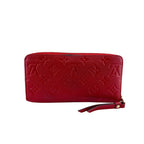 Louis Vuitton Zip Around Portefeuille Clemence Empreinte Wallet