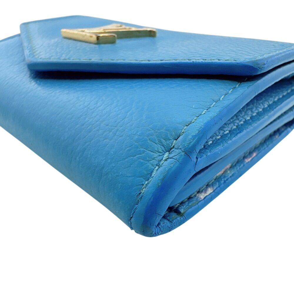Louis Vuitton Portefeuille Lock Mini Taurillon Trifold Wallet — view 3